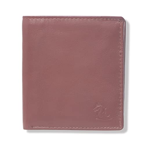 Image of KARA Tan Genuine Leather Wallet for Men - Bi Fold Vertical Men's Wallet with Six Business Card Holding Slot