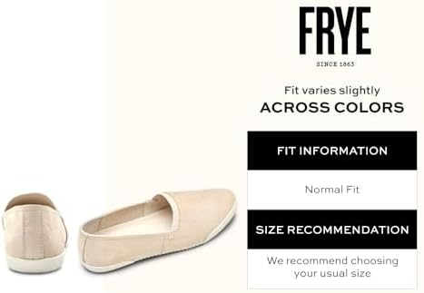 Frye Melanie Slip On Shoes for Women Crafted from Premium Leather with White Rubber Toe Bumpers and Soles, Leather Lining, and Removable Footbeds – 1 ¼” Outsole, Ivory - 8.5 M | Image 1