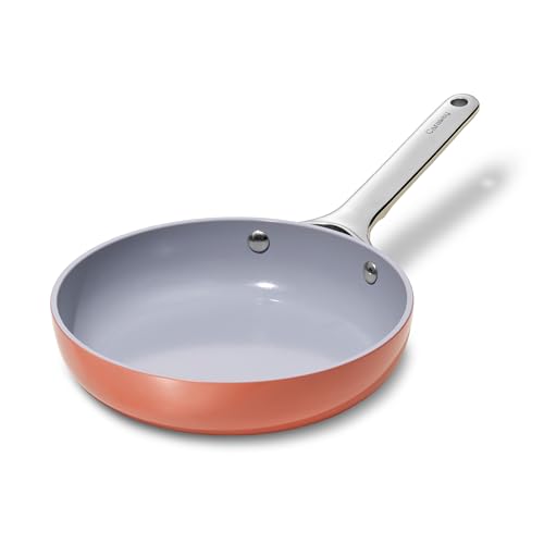 Caraway Nonstick Ceramic Mini Fry Pan (1.05 qt, 8") - Non Toxic, PTFE & PFOA Free - Oven Safe & Compatible with All Stovetops (Gas, Electric & Induction) - Perracotta