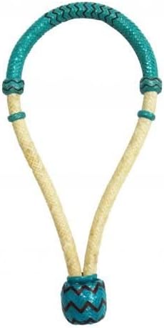 Showman 5/8" Teal Rawhide Core Bosal