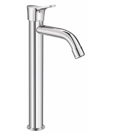 JAL Konar Single Lever Basin Mixer Tall Model 15 mm, Faucet | Bathroom Taps | Durable & Reliable Premium Material | Stainless Steel Faucet with Chrome Finish | Anti Rust 57716