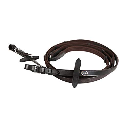 Rênes en tissu continental Horses avec grip antidérapant optimal