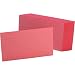 Oxford 3" x 5" Ruled Index Cards, Cherry, Pack of 100