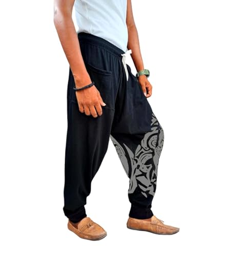 Image of Unisex Harem Pants (Trousers) for Adults (Pack of 2) Multi Colors