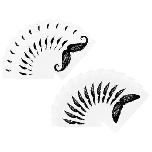 DOITOOL Pegatinas de Cera para Depilar Nariz y Bigote, Adhesivos Protectores de Barba en Color Negro, Material Pp Práctico y Conveniente para Cuidado Personal Diario
