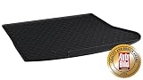 AROBA GL1708 Design Kofferraumwanne compatible con Mercedes CLA Shooting Brake X117 a partir de 01.2015  sin Netztasche / Trennetz separada derecha Kofferraumwmatte Passform hochter borde negro