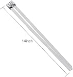 100pcs Heavy Duty 304 Stainless Steel Cable Ties Wrap Coated Self Locking Metal Zip Ties