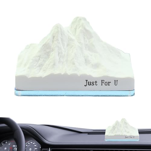 カーアロマセラピー、カーディフューザー芳香剤 - 雪山の形のトラックと車の臭い除去器 | 長持ちするトラック用芳香剤、小型車用香水、ホテル用消臭剤車