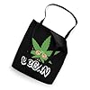 Funny 420 Vegan Marijuana Cannabis Leaf Tote Bag