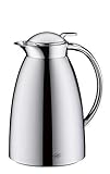 alfi Gusto, Thermoskanne Edelstahl poliert 0,65L, alfiDur Glaseinsatz, auslaufsicher, Isolierkanne hält 12 Stunden heiß, 3562.000.065 ideal als Kaffeekanne oder als Teekanne, Kanne für 5 Tassen