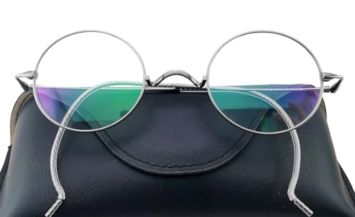 Image of Circleperson Pure Titanium Eyeglasses Vintage round Cable temple Light Weight