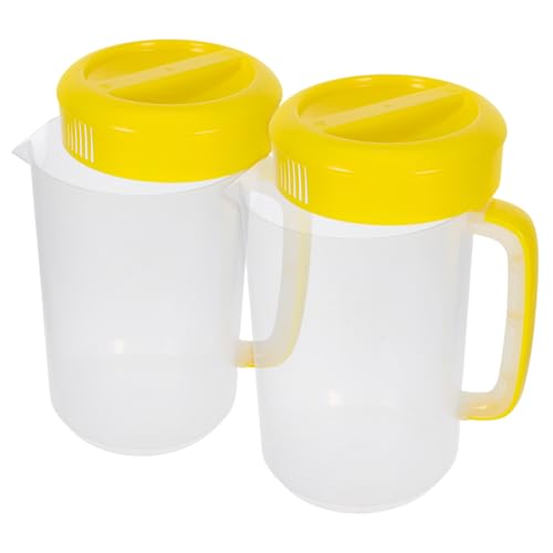 VALICLUD Brocca Per Acqua Da 2 Pezzi Con Beccuccio E Coperchio Brocca Per Succo in Plastica Per Bevande Fredde Bollitore Per Acqua Per Campeggio E Frigorifero Brocca in Plastica