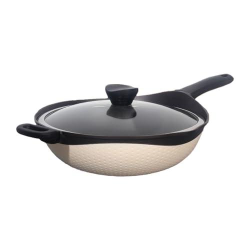 Wok de barro cerámico con fondo plano, 32 cm miniatura 1