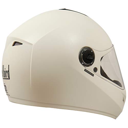 Image of Steelbird SB-39 Jolt 7Wings Classic Full Face Helmet (Large 600 MM, White with Plain Visor)