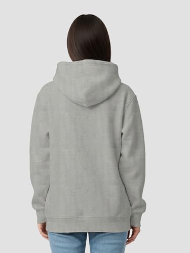 Image of Womens Plain Hoodie - Soft Cotton Blend Fleece Sweatshirt with Kangaroo Pocket & Drawstring Hood | Warm, Comfortable Winter Wear for Daily Use, Travel & Casual Outings