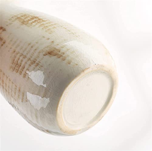 Hewory Rustic Ceramic Vase Set of 3: Cream Beige