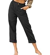 Weite Sommerhose Damen Aus Baumwolle - Bequeme Freizeithose Mit Kordelzug Und Taschen