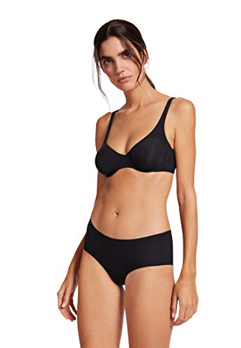 Collant Wolford Pure Panty femme noir opaque sous-vêtement confort
