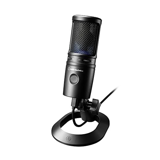 Audio-Technica AT2020USB-X Cardioid Condenser USB Microphone, Black