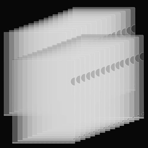 ASelected 60 Stück Klarsicht Aktenhüllen, Extra Stark 180µ Kunststoff Klarsichthüllen A4 Seitlich Offen Dokumentenhüllen Sichthüllen A4 für Aufbewahrung von Papier, Mappen, Büro der Schule