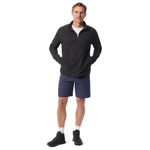 BASS OUTDOOR Men's 1/4 Zip Front Waffle Texture Long Sleeve Knit Pullover Standard2