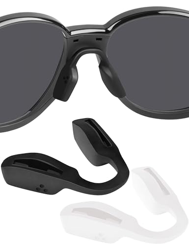Image of BLAZERBUCK Replacement Nose Pads Nose Piece for Oakley Activate OX8173 Eyeglass - Low Bridge Black + White