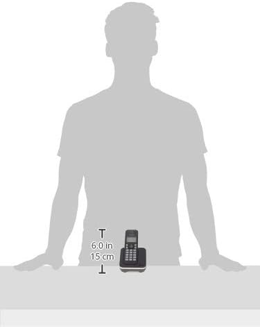 Dimensions of Panasonic KX-TGC380CB Handset and Base Unit