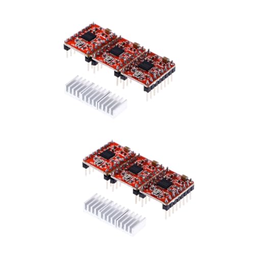 PartyKindom 10pcs Stepper Motor Driver Module Heat Sink Stepstick Stepper Driver for Printer Parts Accessories Compatibl