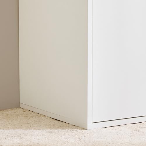 Image of Home Centre Helios Alton Mustang 2-Door Multipurpose Cabinet | Engineered Wood Premium Multipurpose Cabinet | White Colour| 1 Year Warranty