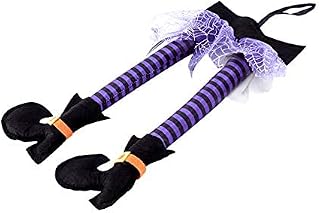 STOBOK Halloween Witch Legs Ornament Horrible Hanging Pendant Party Supplies Decoration for Home Bar (Purpleï¼