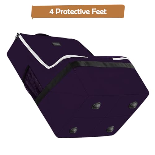 Image of YOREPEK Padded Carseat Travel Bag for Airplane, Car Seat Travel Backpack with Shoulder Straps, Gate Check Car Seat Bags for Air Travel, Toddler Airplane Travel Essentials