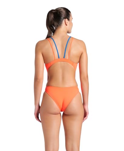 Image of Arena Womens Solid Team Swimsuit Tech Back Multi MaxLife Open Back Bathing Suit Athletic Swimwear