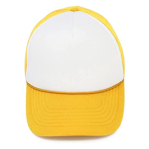 Image of MR.R Sublimation Blanks Polyester Mesh Cap Mesh Hat Two Tone Trucker Summer Mesh Cap with Adjustable Snapback,2pcs per Pack