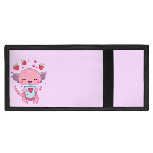 GIFTPUZZ Axolotl Cute Trifold Wallet for Women, Girls, and Kids - Cute Coin Pocket Novelty Wallet, Perfect Holiday Gift for Children Pink4
