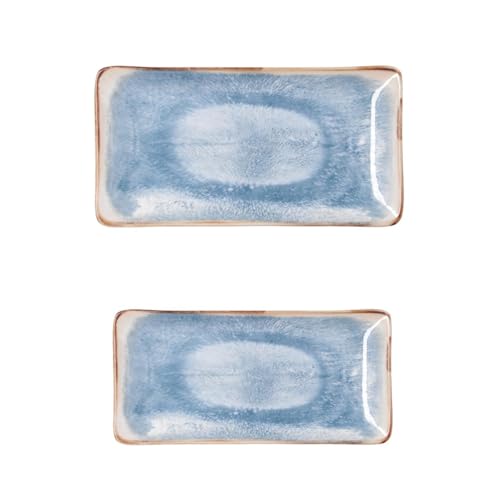 Bidasoa Aura Set 2 Bandejas Rectangular Porcelana 25cm - 27cm Porcelana No Apto Microondas