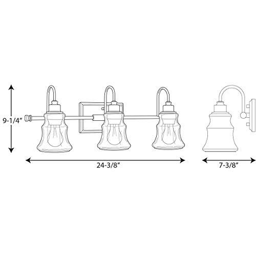 Progress Lighting P300139-015 Litchfield Bath & Vanity, Chrome