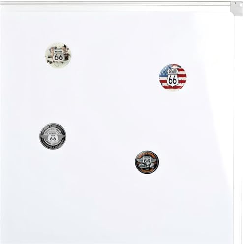 12 Imanes Decorativos Round Ruta 66 de Vidrio y Resina miniatura 4