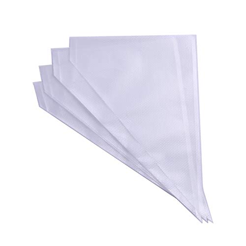 Piping Bags 16-Inch 100 Pack Pastry Bag Icing Bags Frosting Bags Cake Decorating Bags Disposable Icing Bags Pastry Disposable Bag Disposable Piping Bags for Cake Cupcake Cookie (white0)