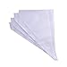 Piping Bags 16-Inch 100 Pack Pastry Bag Icing Bags Frosting Bags Cake Decorating Bags Disposable Icing Bags Pastry Disposable Bag Disposable Piping Bags for Cake Cupcake Cookie Decorating (white)