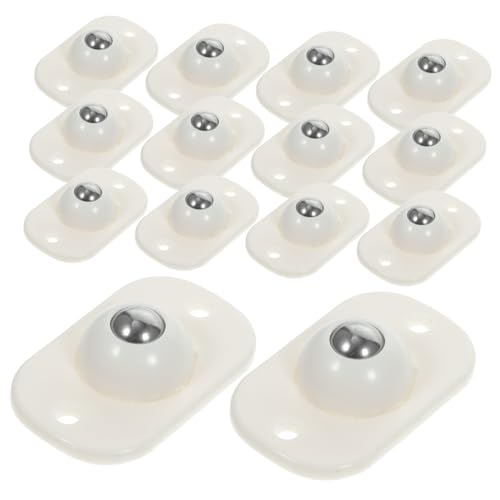 PRETYZOOM 16pezzi Rotelle Autoadesive Mini Girevoli in Acciaio Inossidabile Per Mobili e Contenitori Ruote Per Apparecchiature Da Cucina Per Piccoli Mobili e Scatole Di Stoccaggio