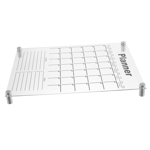 CONGARTENO アクリル透明壁掛けスケジュールボード 週間プランナー メモ書き可能 消去簡単 多用途室内装飾用 タスク管理掲示板