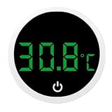 Risveglio Termómetro digital de peces para tanque alto 0-60 con sensor externo de encendido para acuario, sal fresca para agua