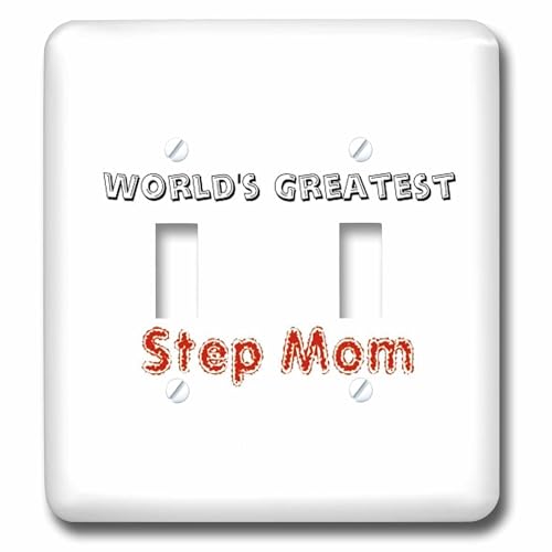 Interrupteur Worlds Greatest Step Mom 3dRose multicolore pour decoration de maison - 2