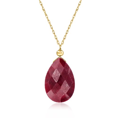 Ross-Simons 5.25 Carat Ruby Necklace in...