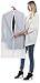MsKitchen Garment Bags 12 Pack, 24 x 40 Hanging Clothes Storage Bags, Translucent PEVA Garment Covers with Full Zipper for Suits and Dresses