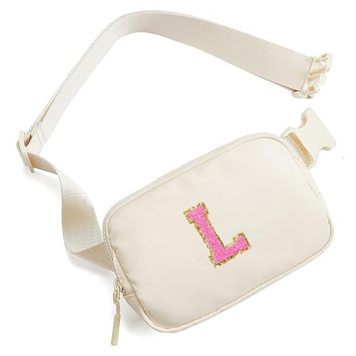 Gürteltasche, Bauchtasche für Teenager, Mädchen, Frauen, Geburtstagsgeschenke für 5, 6, 7, 8, 9, 10, 11, 12, 13 Jahre alte Mädchen – Initiale Crossbody-Tasche, adrett, niedlich, trendig,