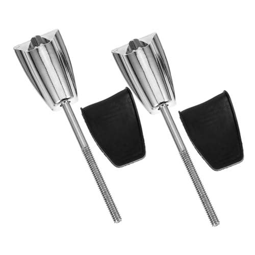 Alipis 2pcs Silver Bass Drum Claw Hooks Heavy Duty Drum Hardware Replacement Parts Clamps miniatura 1