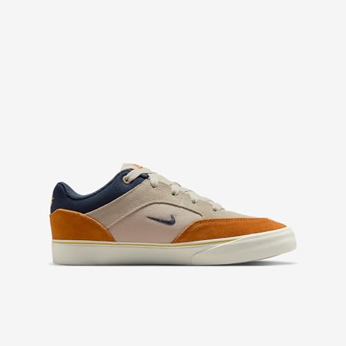 Nike SB Malor Big Kids' Skate Shoes (Light Orewood Brown/Monarch/Sail/Thunder Blue)3