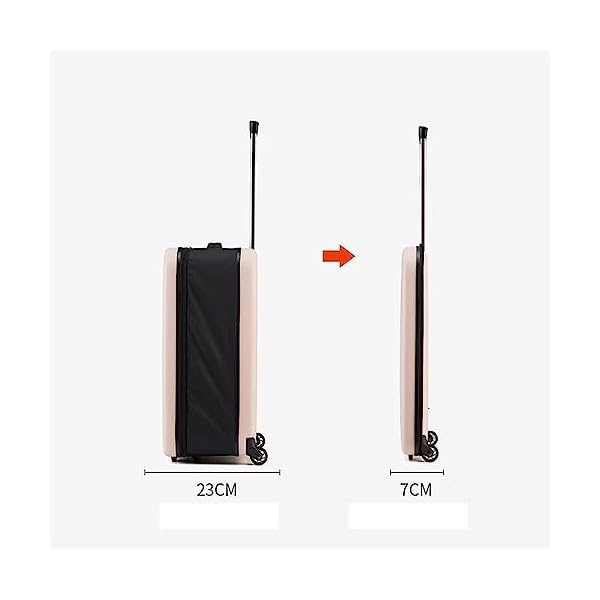 Foldable Suitcase Portable Carry On Suitcase Wheeled Travel Business Trolley Suitcase Suitable For Road Tripbusiness Trip