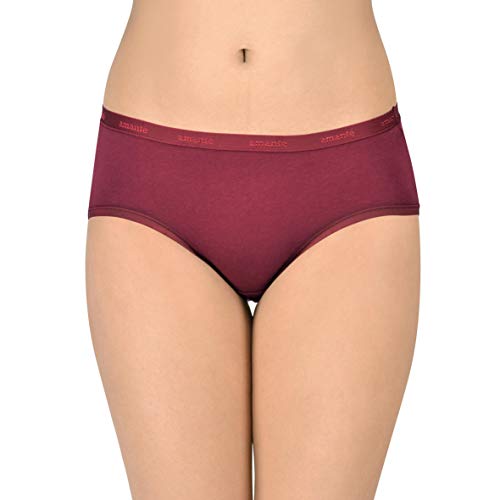 Image of Amante Solid Cotton Low Rise Hipster Panty Pack(Pack of 3)